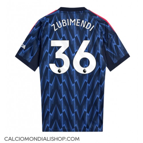 Maglie da calcio Arsenal Martin Zubimendi #36 Seconda Maglia 2025-26 Manica Corta